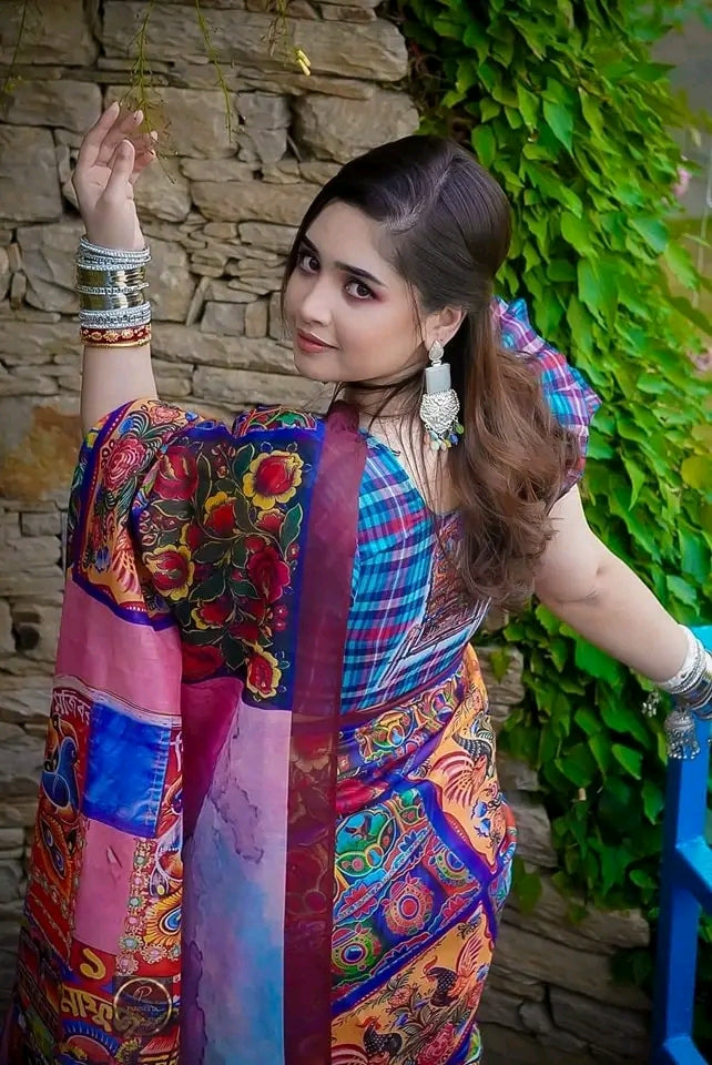 Chitrogolpo | Soft Reshom Silk