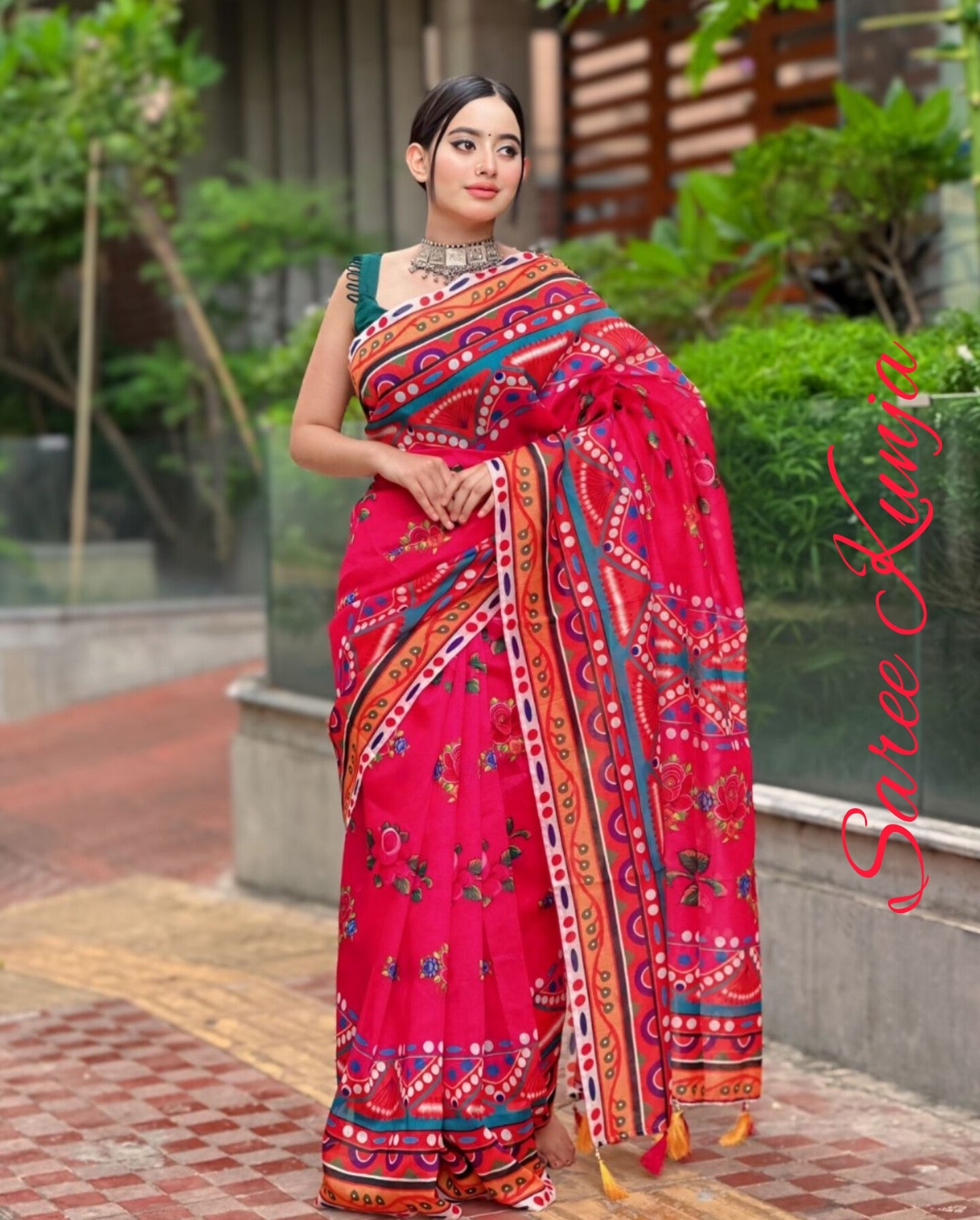 Alpona | Soft Reshom Silk Saree