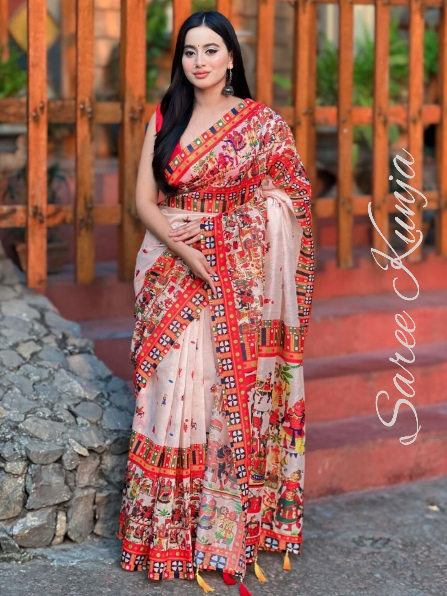 Horitoki Creem | Soft Reshom Silk