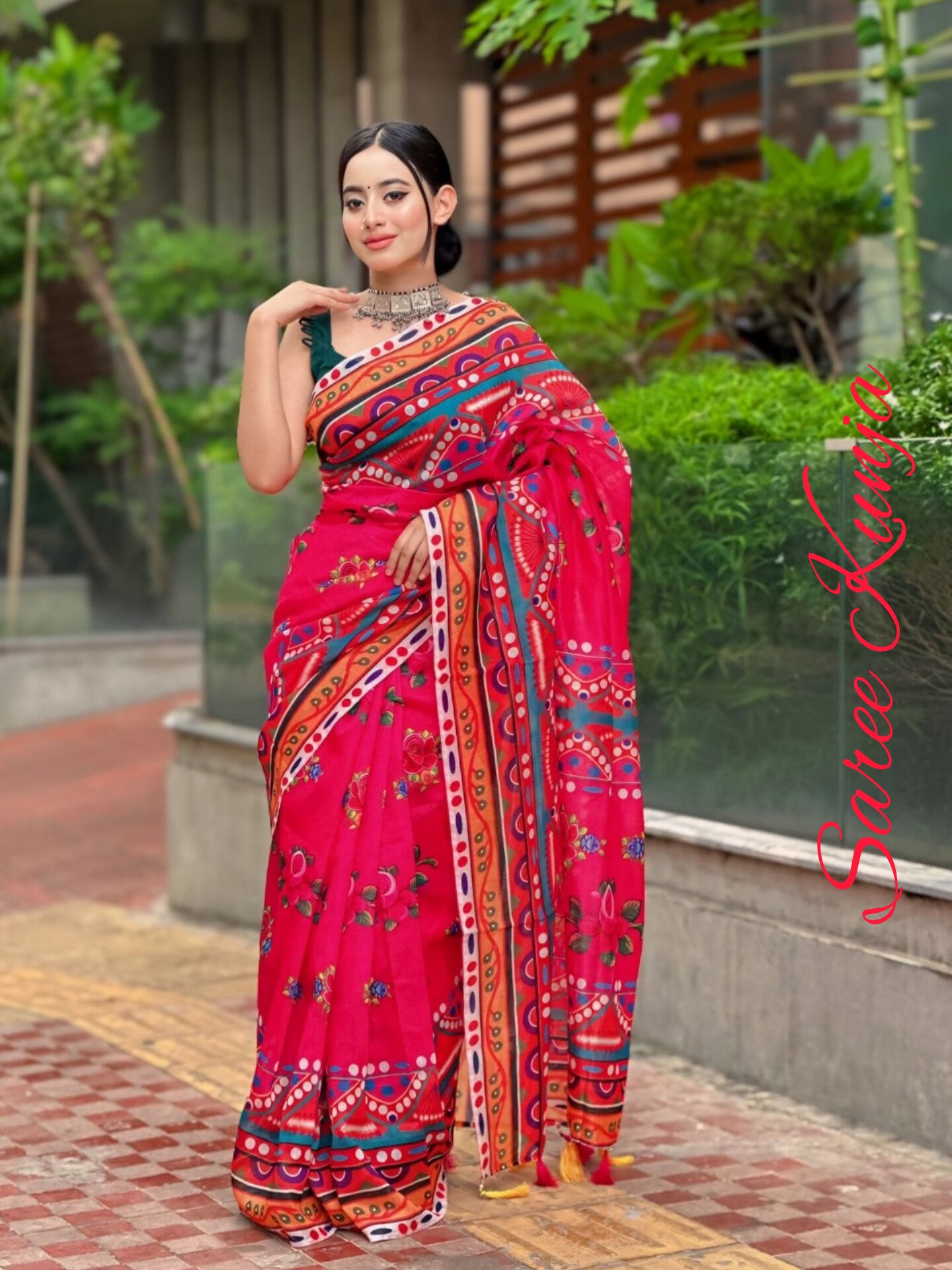 Alpona | Soft Reshom Silk Saree