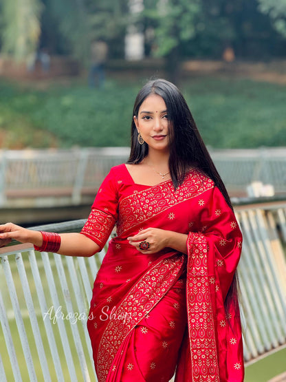 Premium Quality Red Japani Silk